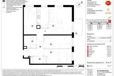 Plan inwestycji Apartamenty nad Rzeką 1