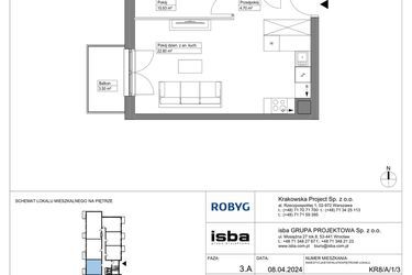 Plan inwestycji Apartamenty Krakowska etap VIII 15